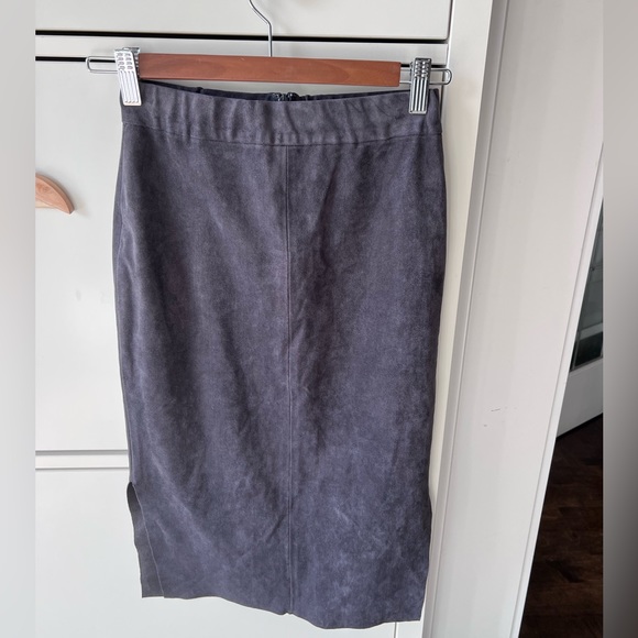 Aritzia Faux Suede Skirt - Picture 3 of 4